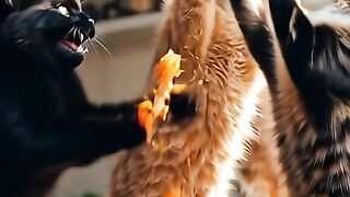 The Great Cat Pizza Battle! ????