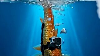 Fish's POV:Exploring the Beauty of Mosques Under the Sea