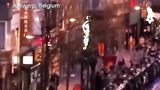 Thousands eat at mile-long table to celebrate Ramadan, Easter in Belgium