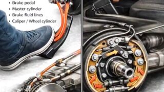 The Secret of Car Brakes Having Two Systems?! Hydraulic vs. Parking Brake: Which is Stronger?