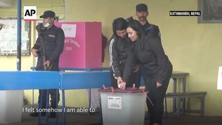 Nepal holds first election after last year's protests toppled the government