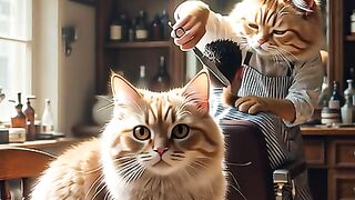 Cat’s Worst Haircut Ever! ????✂️  #FunnyCats