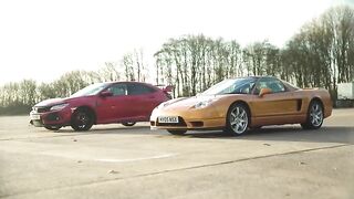 Honda Civic Type R vs Old NSX – DRAG RACE