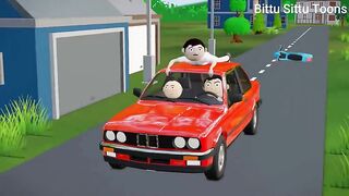 Kids funy vedio carton bintto and sitto long car draivng