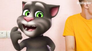 Talking Tom and Talking Angela in Real Life - Mukbang Food Challenge 2023