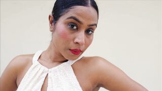 The Pioneer Woman - elegant woman in white dress posing indoors | Trending HD Video