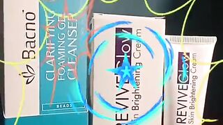 Bacno Clarifying foming Gel Cleanser revive Skin Brightening Cream