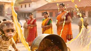 "Monkey Haji Sahab on Mobile: Funny Iftar Call!" ????✨