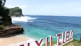 Pacitan water falls beach