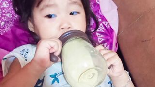 Hello guys, this early morning I’m drinking milk first so I can stay energized ????❤️.”