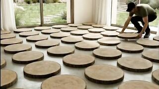 Look what happens to this floor when the lights turn on ????