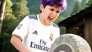 Son of Ronaldo totally unruly