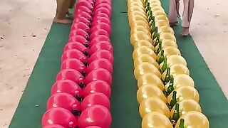 #BalloonPopShowdown #PartyGameChallenge #BalloonFunTime #PopGameMoments #HappyPartyClips