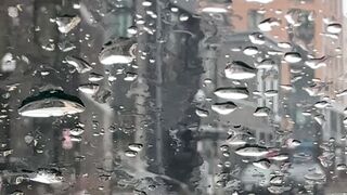 Funnyfuzzy - urban street view through rainy window | Trending HD Video