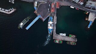 Silly Smile Live Wallpaper 4K - an aerial view of a harbor with boats docked | Trending HD Vide 2