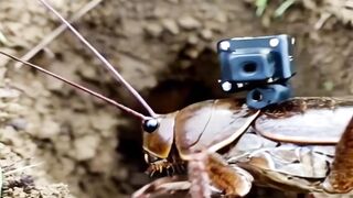 Inside a Mole Cricket’s Hidden Burrow Micro Camera POV