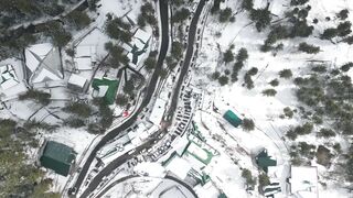 Winter solstice - aerial winter landscape of murree pakistan | Trending HD Video