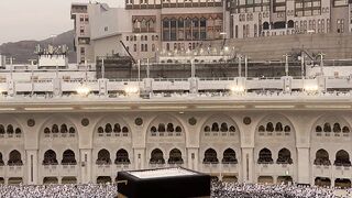 aerial view of pilgrims at the kaaba mecca | Professional HD Video 2