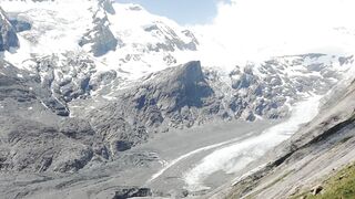 Wallpaper hanging - breathtaking alpine glacier and snow peaks | Trending HD Video