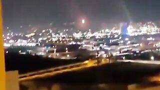Footage of Iranian Missile Strikes and Explosions in Israel