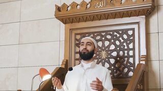 Notes on Being a Man - a bearded man preaching while on the podium | Trending HD Video