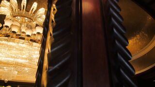 luxurious crystal chandelier in elegant setting | Professional HD Video