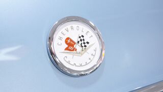 Electric car - close up of a chevrolet corvette emblem | Trending HD Video