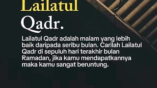 Malam Lailatul Qadr
