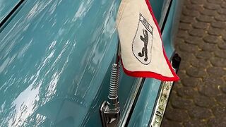 Scarred - a vintage car with a flag on the hood | Trending HD Video
