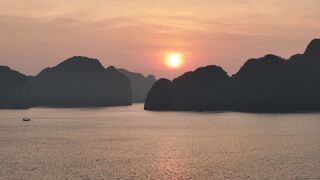 4K Wallpaper - sunset over ha long bay vietnam | Trending HD Video
