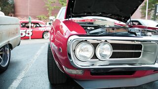 Electric car - panning shot of a pontiac firebird | Trending HD Video