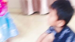 This morning my little brother played with Aa first, guys ❤️❤️ My darling