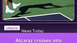 Alcaraz-cruises-into-Indian-Wells-third-round-as-Djokovic-fights-through