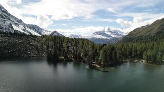 WallPics - 4K Wallpapers - stunning aerial view of mountain lake landscape | Trending HD Video