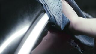 Carpet - a person wiping a wet windshield | Trending HD Video