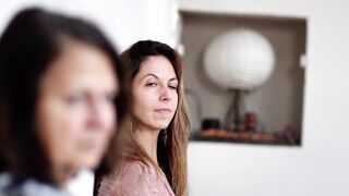 Funnyfuzzy - contemplative women sitting indoors | Trending HD Video