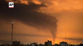 Huge flames in Tehran as Israeli airstrikes hit Iran oil storage facility