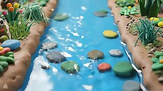 ASMR Clay Relaxing River Sounds