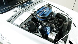 Electric car - top view of the engine of a classic car with open hood | Trending HD Video