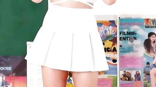 Garota dançando em cima de uma cadeira