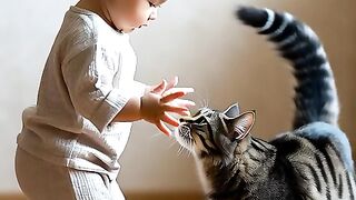 : Cute Kids Playing with Cats – Funny and Adorable Moments ????????