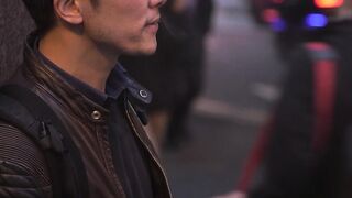Notes on Being a Man - man vaping along the street | Trending HD Video