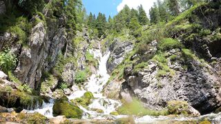 Wallpaper hanging - a panoramic view of a waterfalls | Trending HD Video