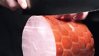 Huge ham vs Rui knife #fyp #knife #knifesharpening #ray #knifesharpener #rui #knives