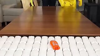 We partnered with ‪@MyCarpe‬ to make this 3 for 3 trickshot!