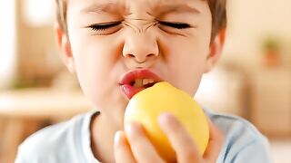 First Lemon Bite! ???? The Funniest Sour Reaction Ever!"