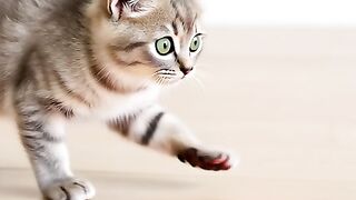 Kitten vs Laser! ???? Hilarious Slip & Miss"