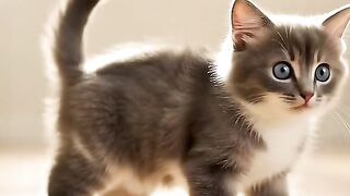 "Round and Round! ???? Kitten Can’t Catch Its Tail!"