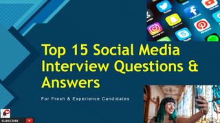Social Media Interview Questions & Answers ⚡ |  @AliAzizQualityEducation ​