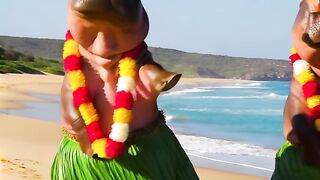 dancing on the beach